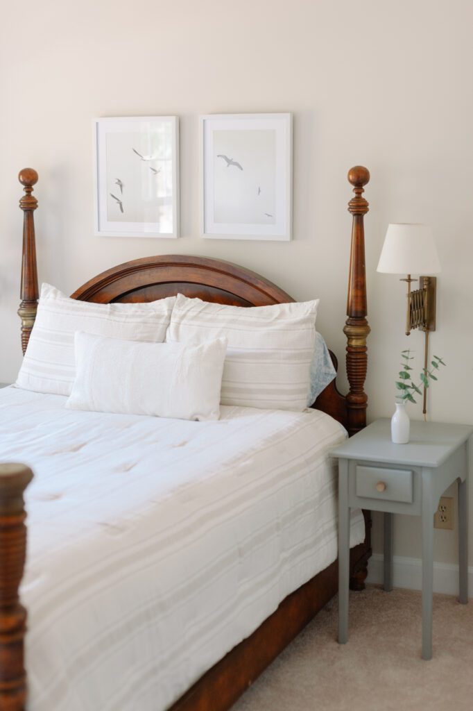 After Sophisticated minimalist traditional bedroom